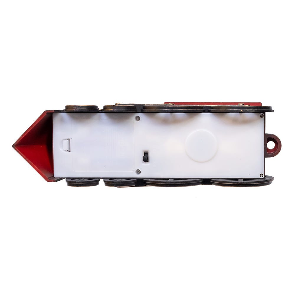 Kurt Adler 7.625-Inch Battery Operated LED Lighted Santa Train With Spinning Glitter Water