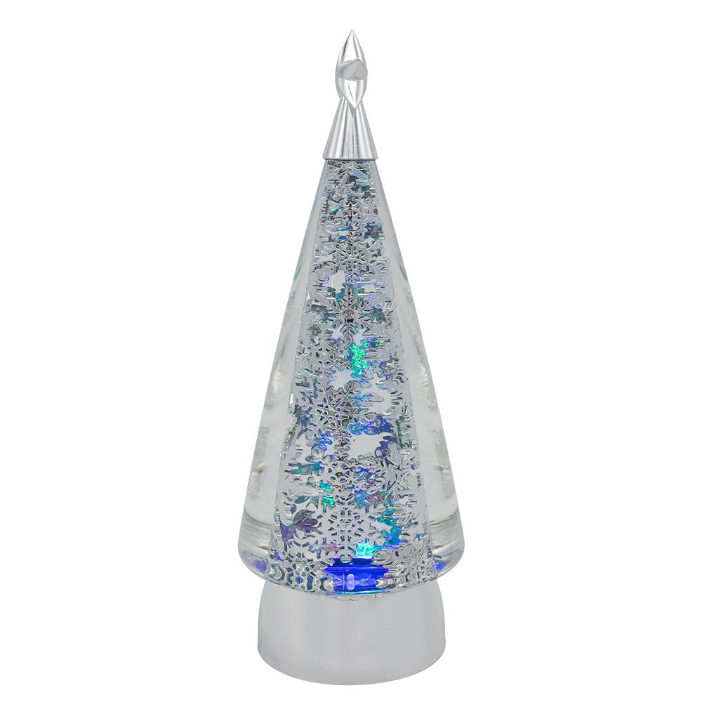 Kurt Adler 11.5-Inch Battery-Operated USB LED Rotating Christmas Tree