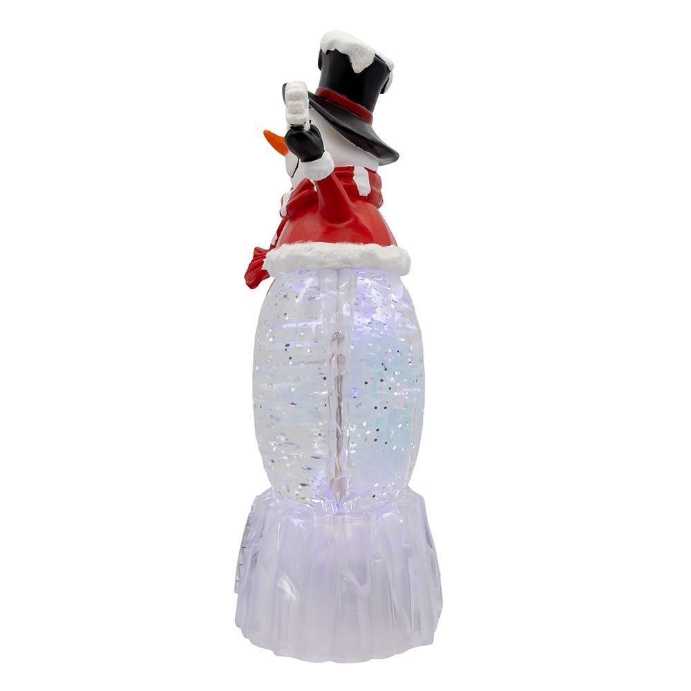 Kurt Adler 9.25-Inch Battery Operated USB Christmas Snowman Water Globe