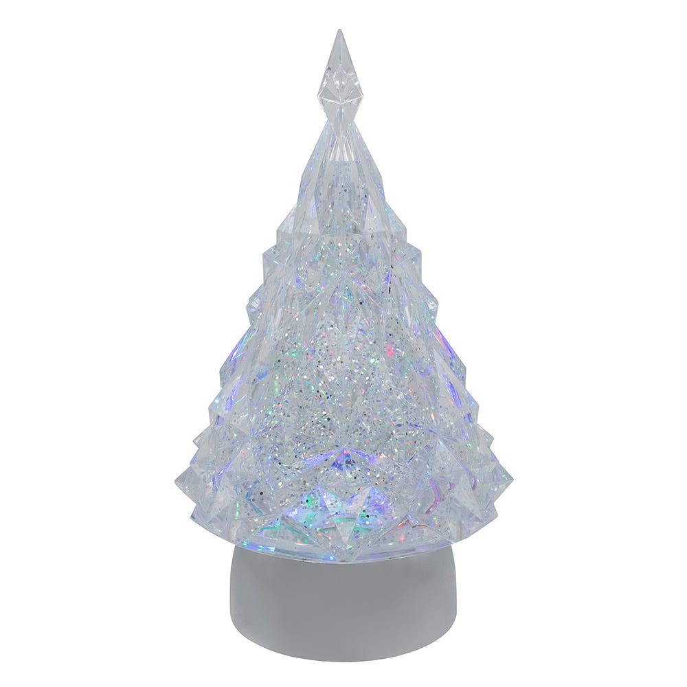 Kurt Adler 9-Inch Battery Operated USB LED Lighted Tree Water Lantern