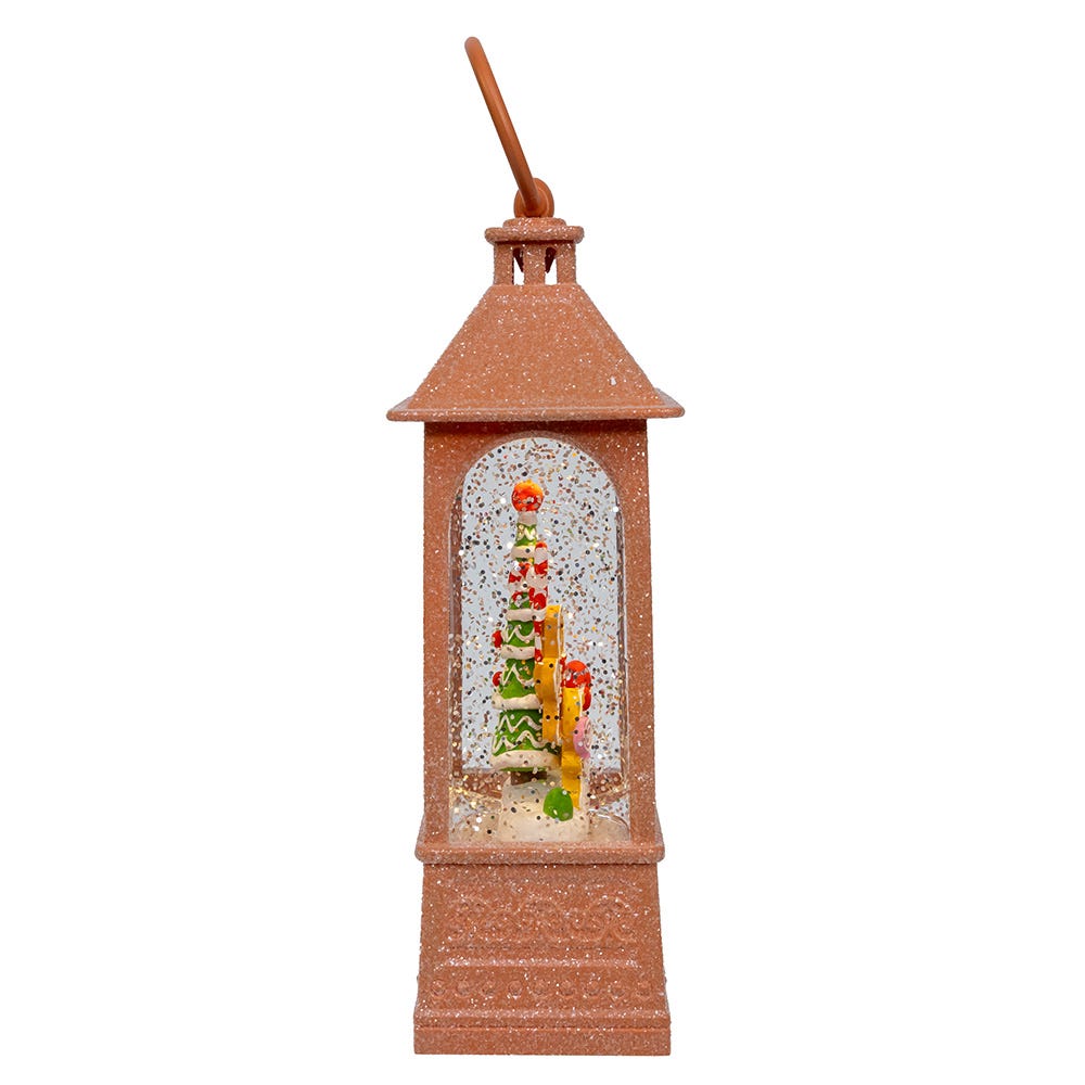 Kurt Adler 8.37-Inch Battery-Operated USB LED Lighted Gingerbread Water Lantern