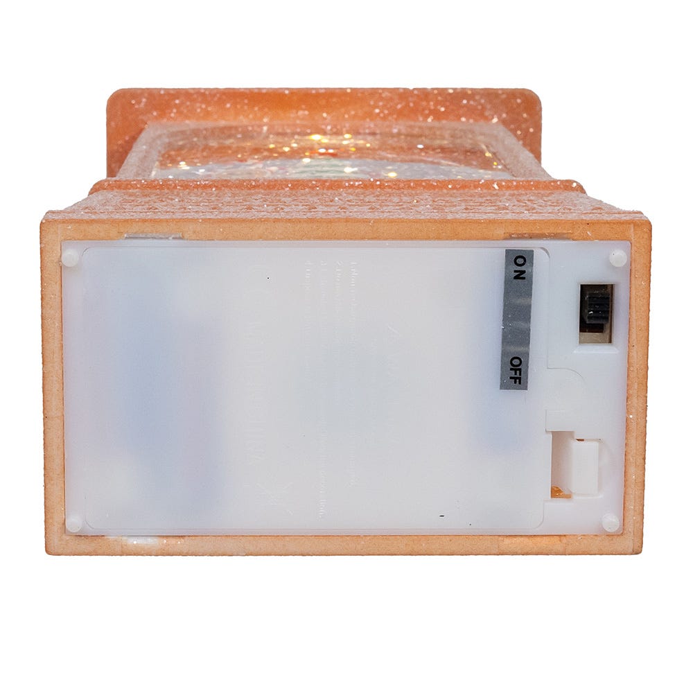 Kurt Adler 8.37-Inch Battery-Operated USB LED Lighted Gingerbread Water Lantern