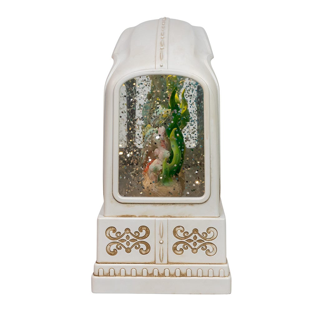 Kurt Adler 6-Inch Battery Operated USB LED Lighted Marine Scene Water Lantern