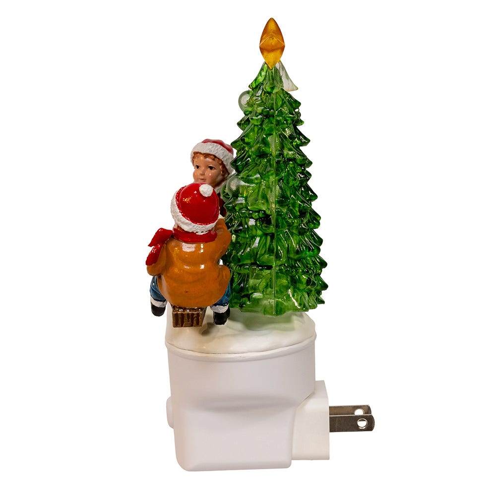 Kurt Adler 6.18-Inch LED Nightlight with Tree and SeeSaw