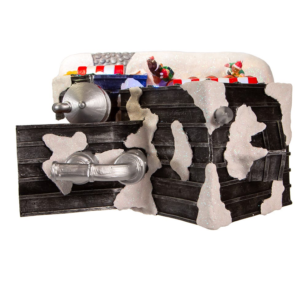 Kurt Adler 10.63-Inch Battery-Operated Light Up Musical Chocolate Factory