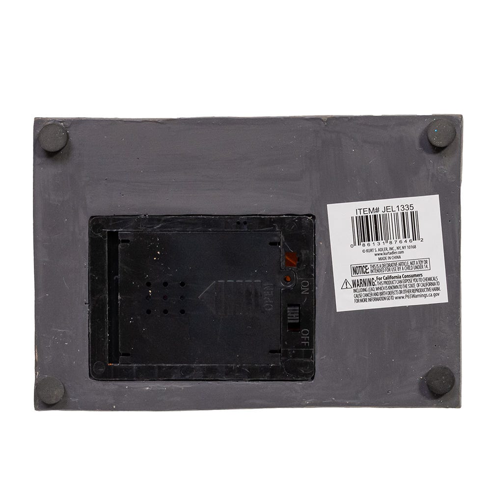 Kurt Adler Battery Operated Animated Fireplace Scene with Santa and Tree