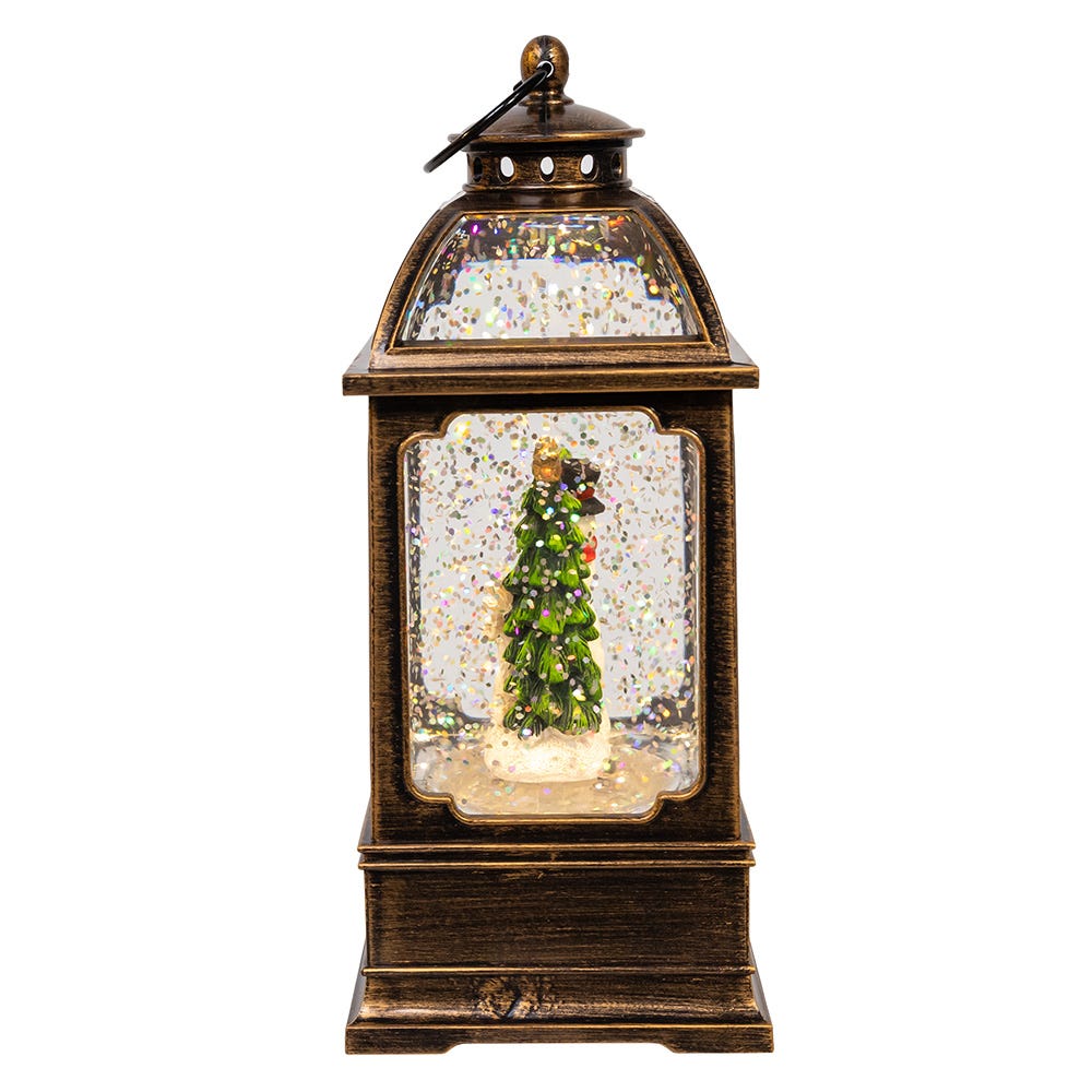 Kurt Adler 6.54-Inch Battery Operated LED Snowman Water Lantern