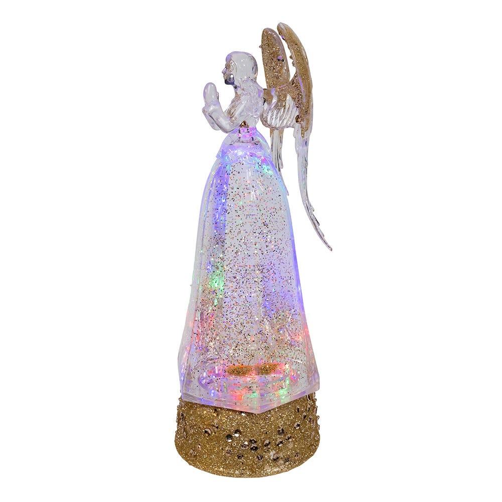 Kurt Adler 10.24-Inch Battery-Operated LED Lighted Angel Lantern