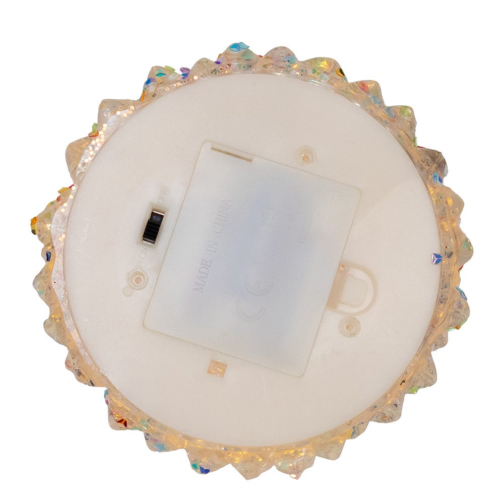 Kurt Adler 13-Inch Battery Operated Lighted LED Iridescent Tabletop Christmas Tree