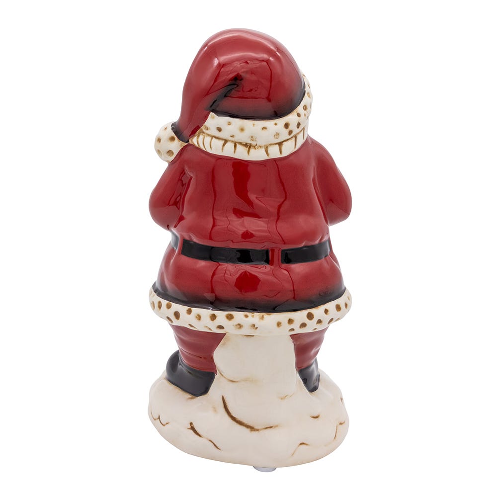 Kurt Adler 10-Inch Battery Operated Musical Santa Table Piece with Digital Propeller