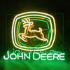 John Deere Tractor Logo Real Glass Neon Sign