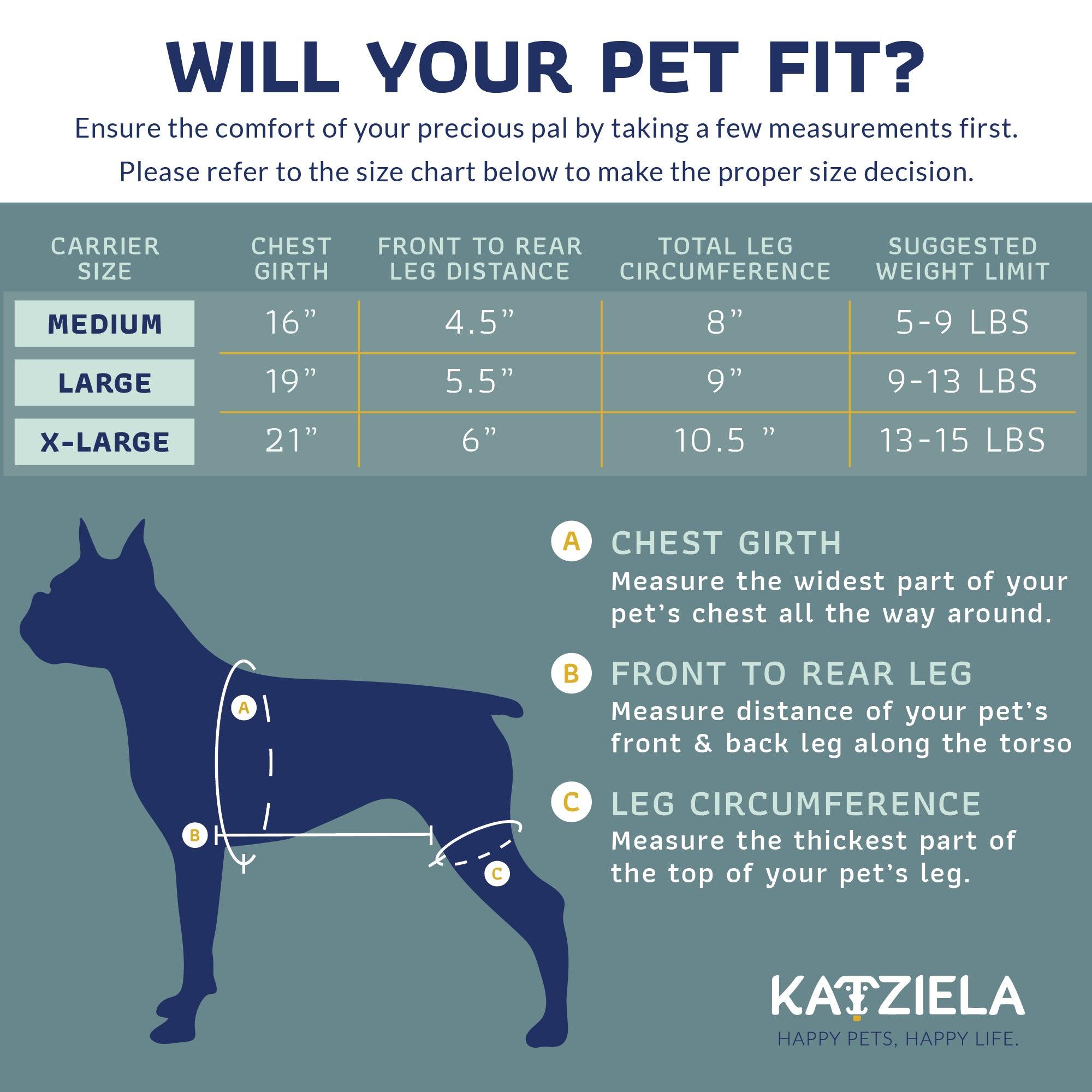 Kangaroo Pouch Pet Carrier with Breathable Mesh | HT Animal Supply