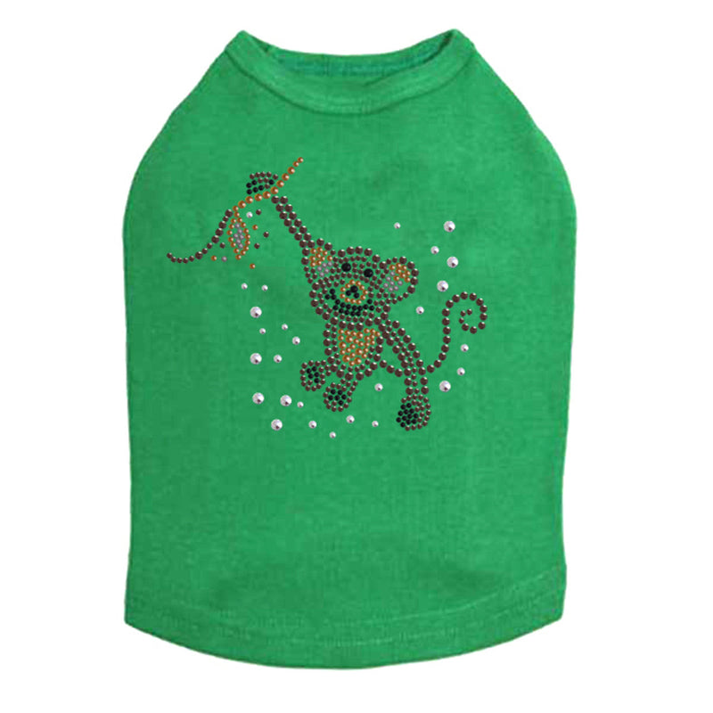 Monkey - Swinging from Vine - Dog Tank