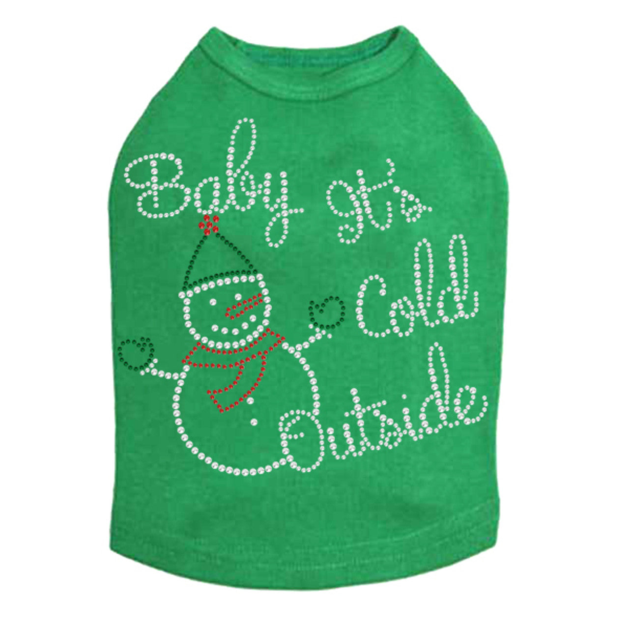 Baby Its Cold Outside Snowman - Dog Tank