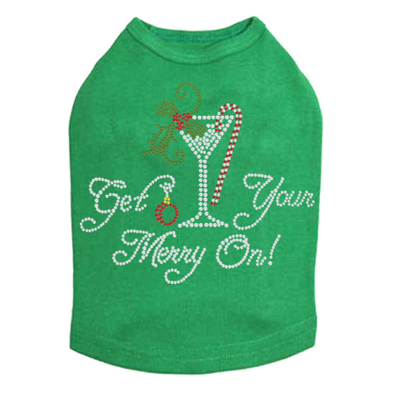 Christmas Martini - Dog Tank