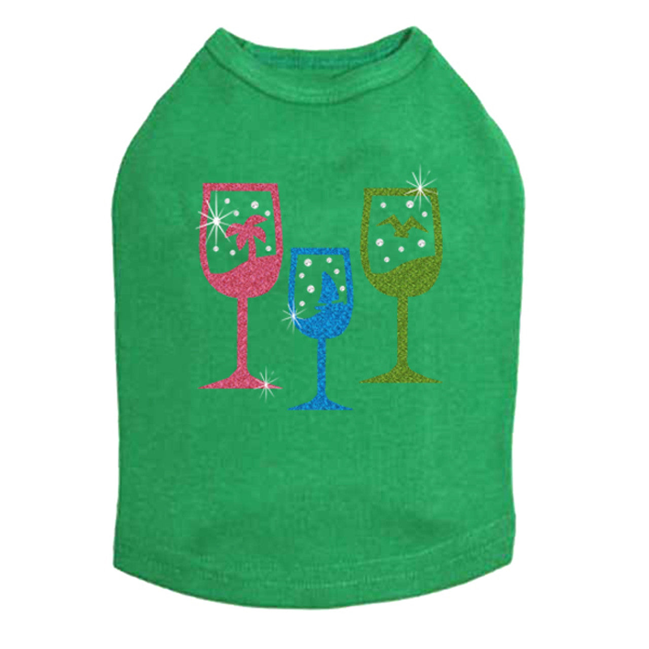 Tropical Glitter Drinks - Dog Tank