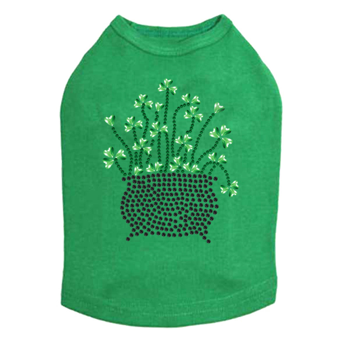 Pot of Shamrocks - Dog Tank