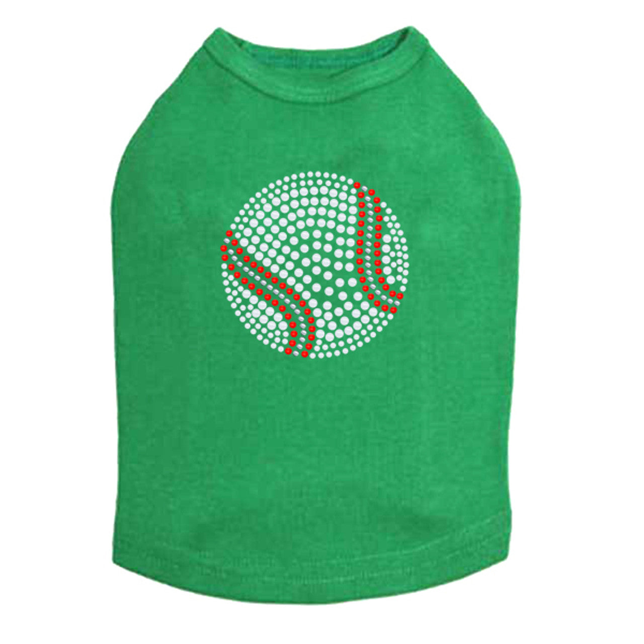 Baseball (White Nailheads) - Dog Tank