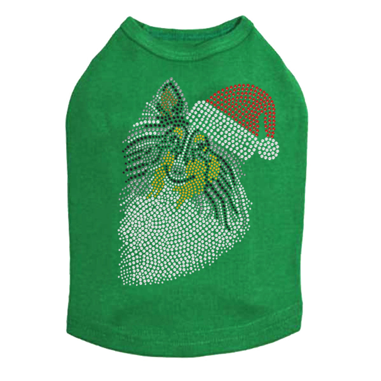 Sheltie Face (Tri Color) with Santa Hat - Dog Tank
