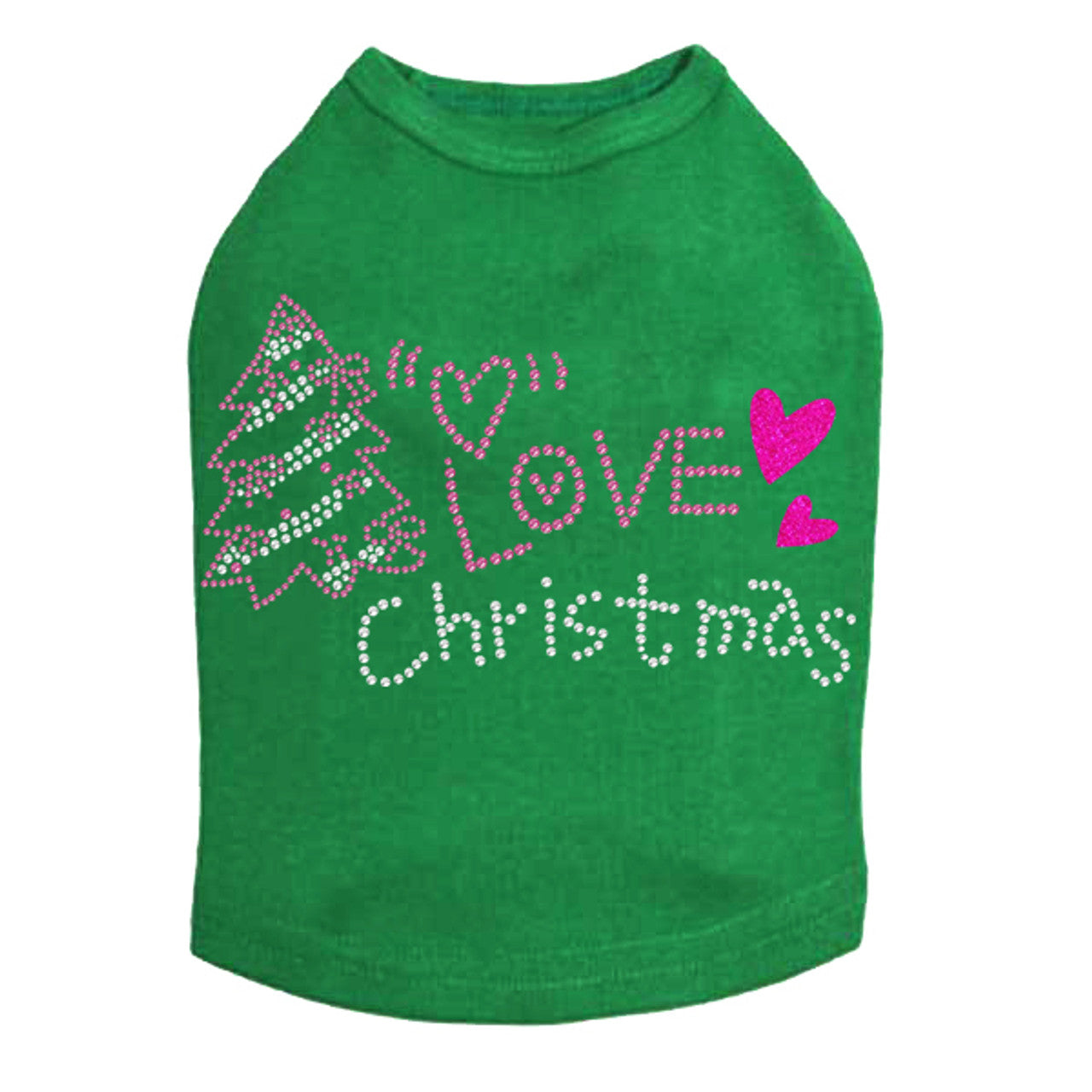 Love Pink Christmas - Dog Tank