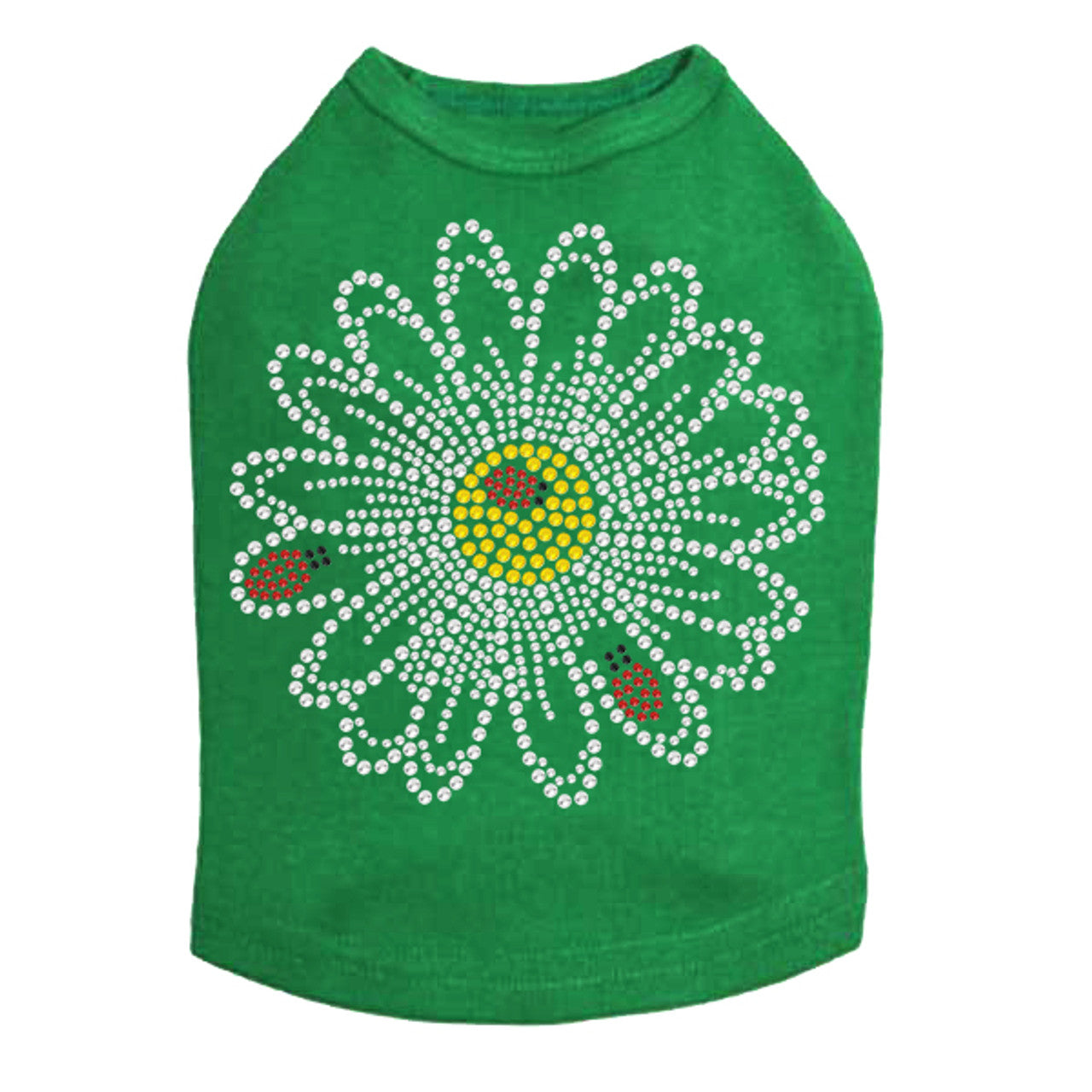 Large Daisy with Lady Bugs - Dog Tank