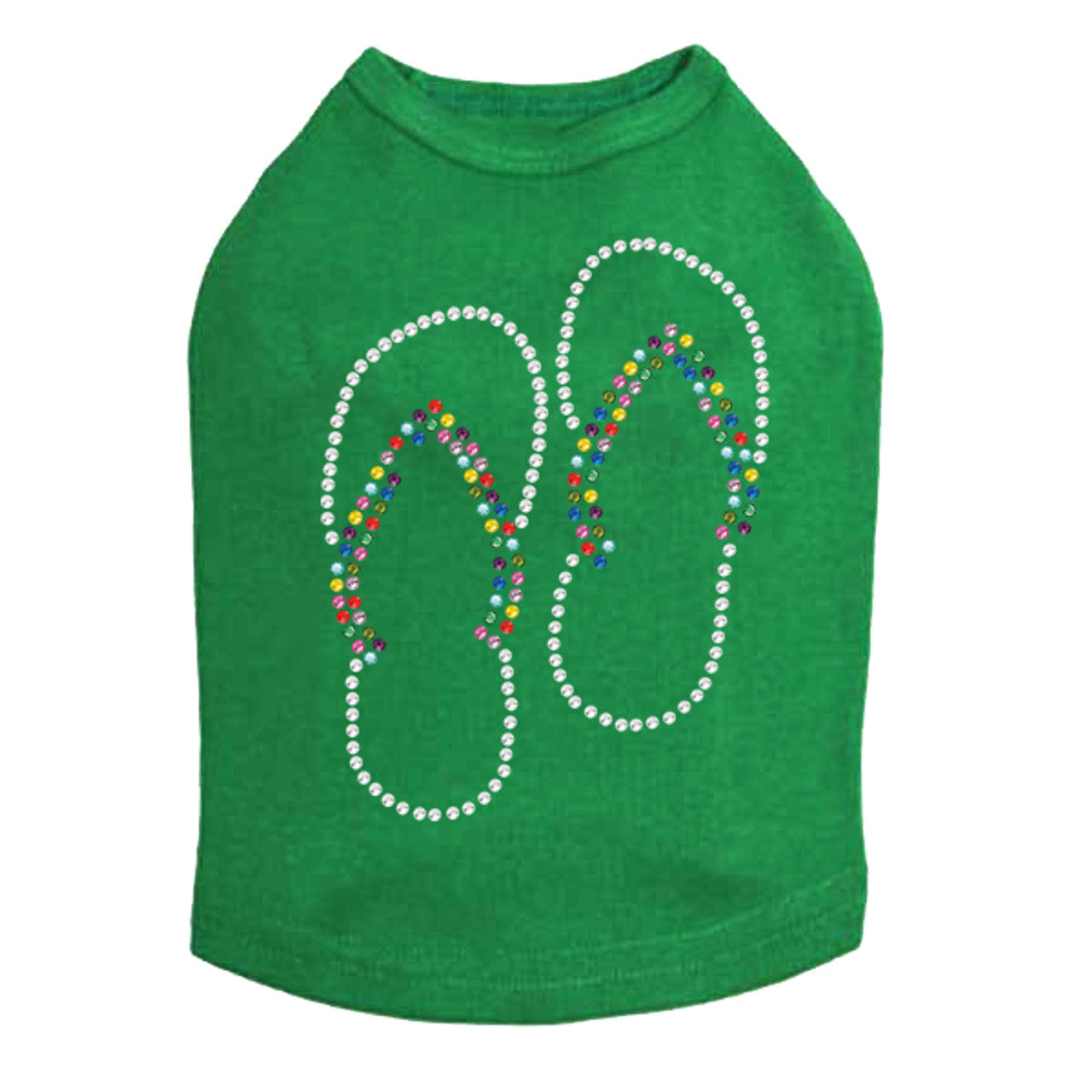 Flip Flops (Rhinestone) - Dog Tank
