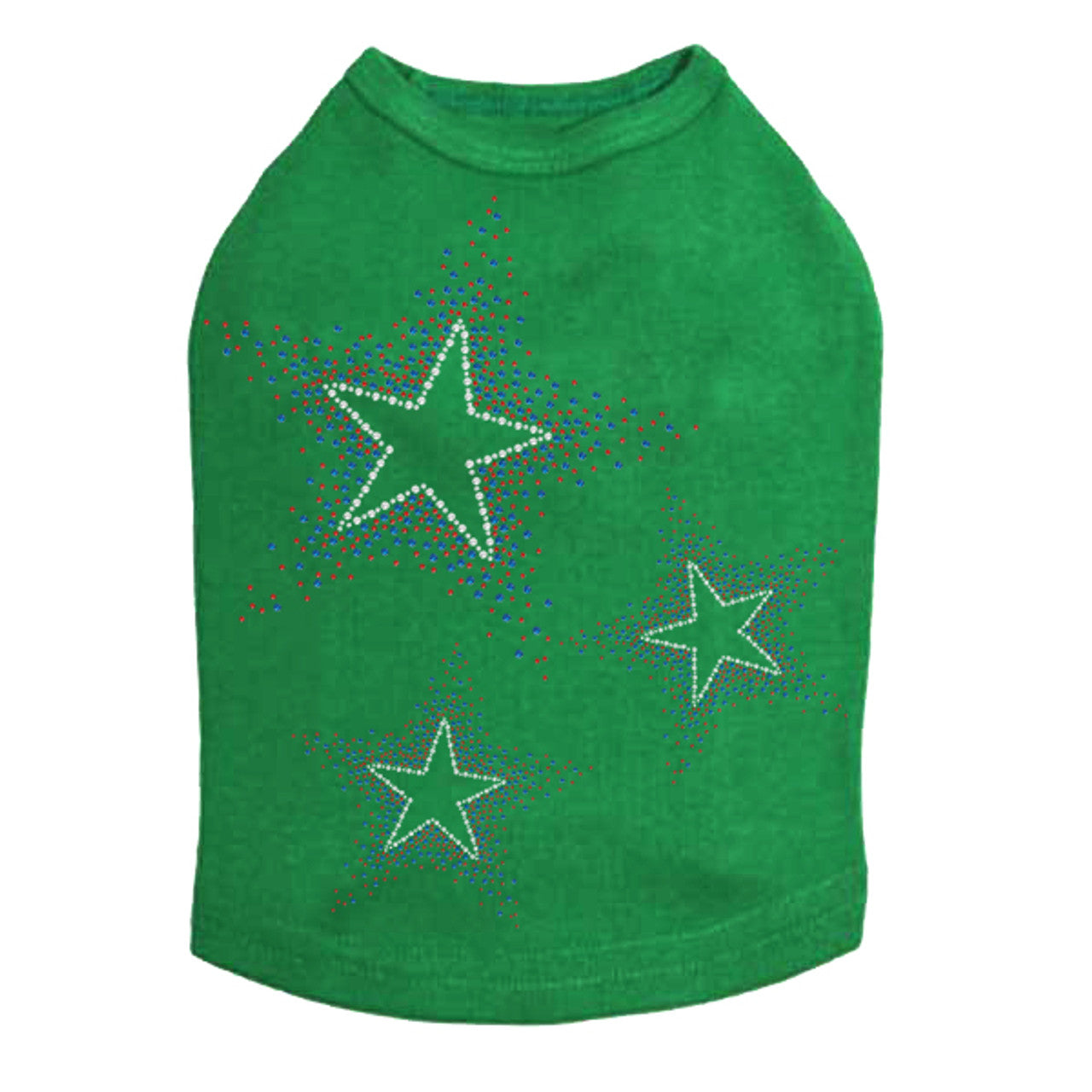 Three Stars (Red & Blue) - Dog Tank