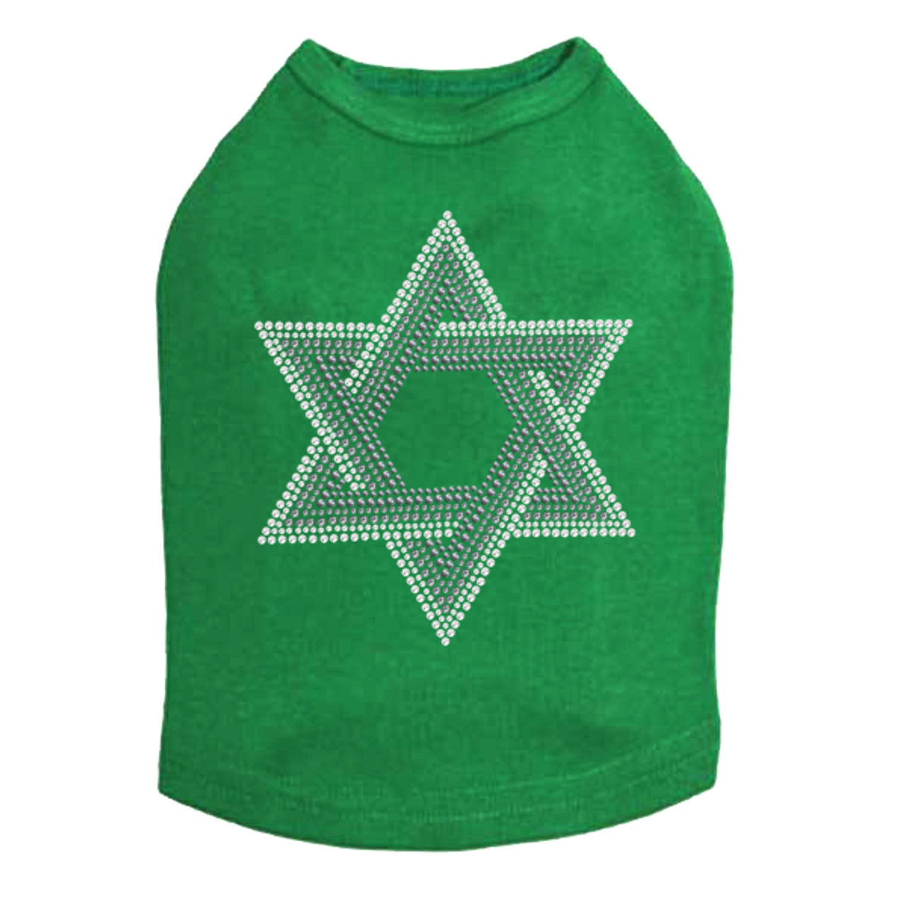 Star of David (Gray and Clear) - Dog Tank