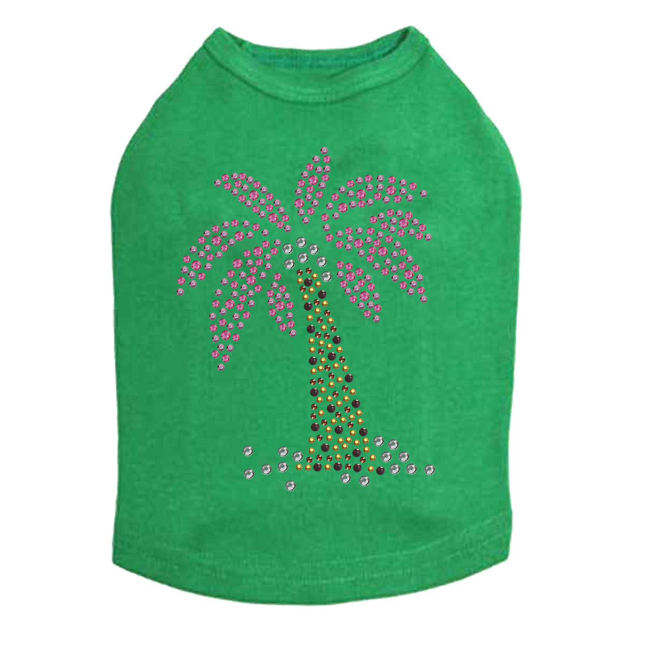 Palm Tree (Pink) Dog Tank