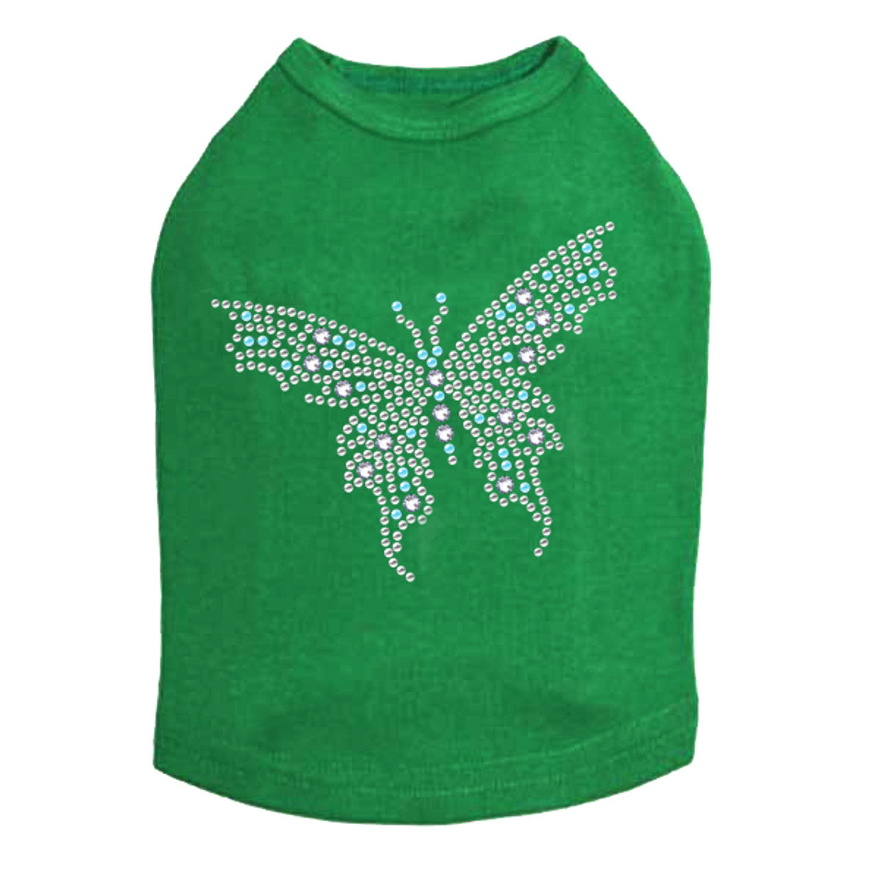 Blue Austrian crystal Butterfly - Dog Tank