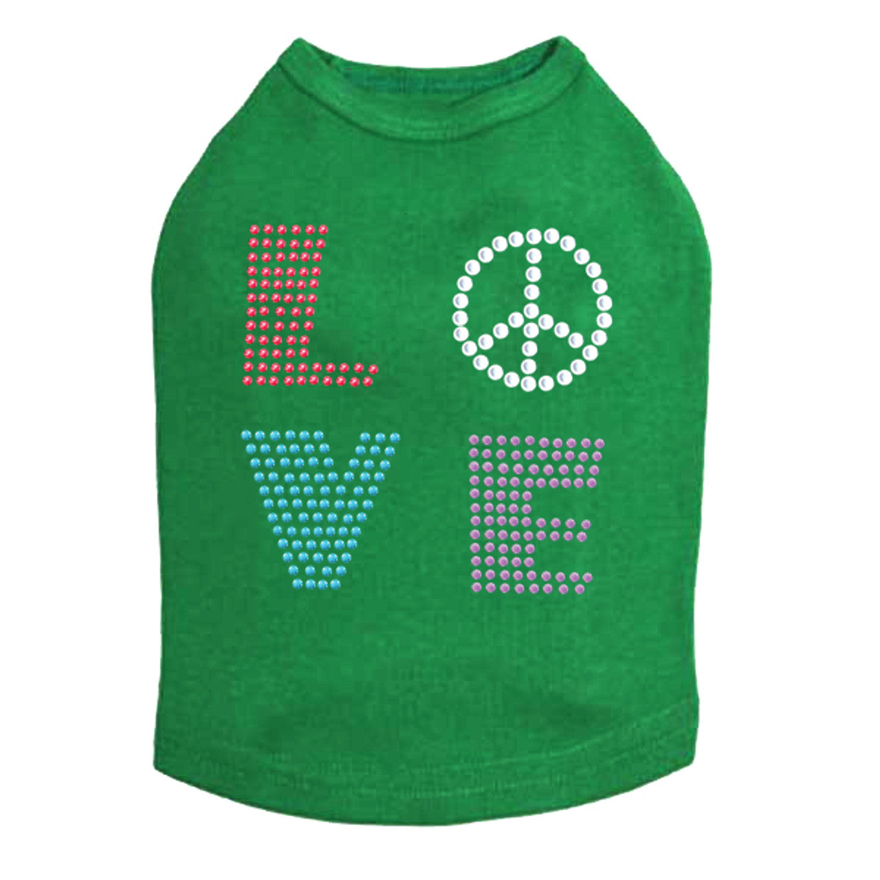 Love with Peace Sign - Dog Tank