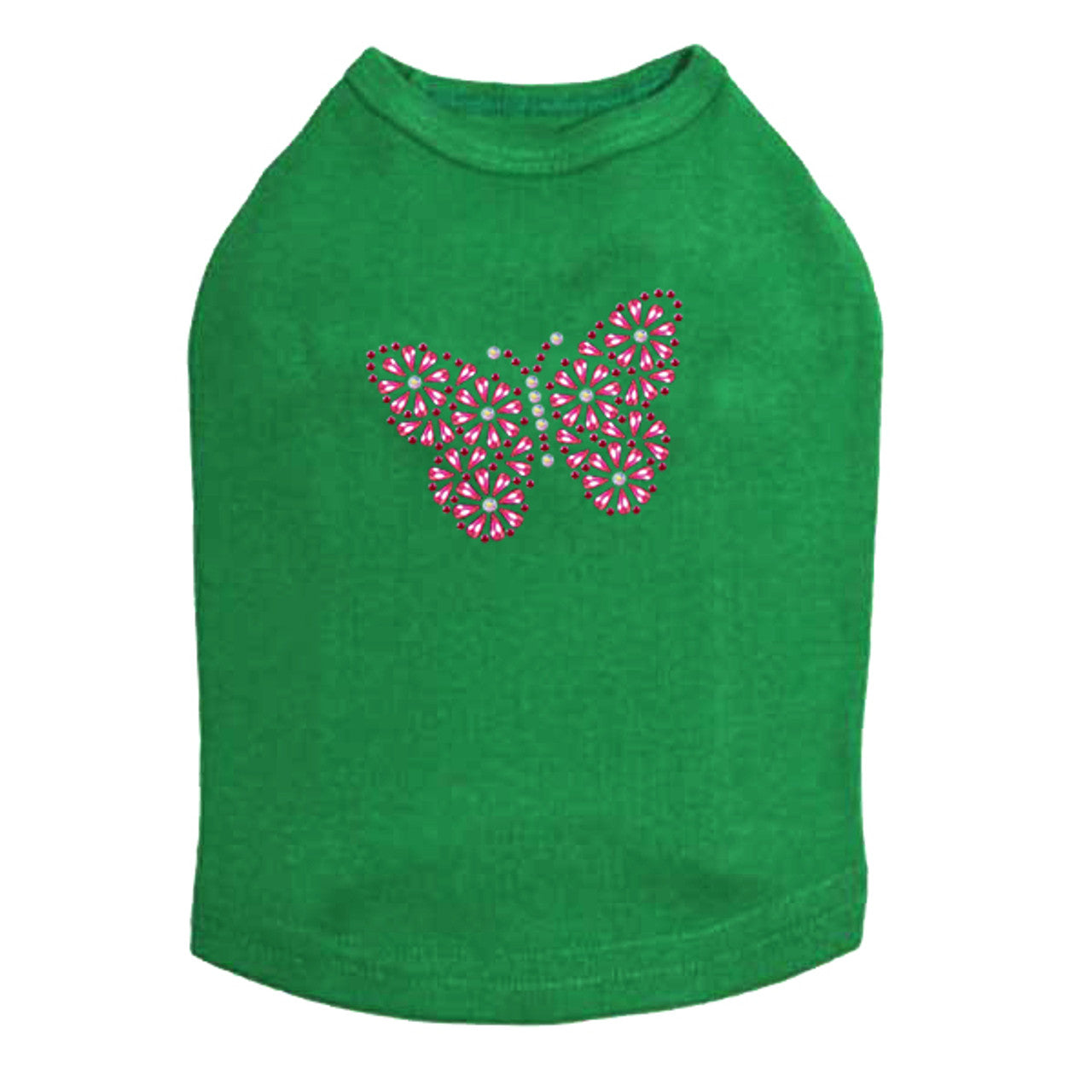 Pink Nailhead Butterfly - Dog Tank