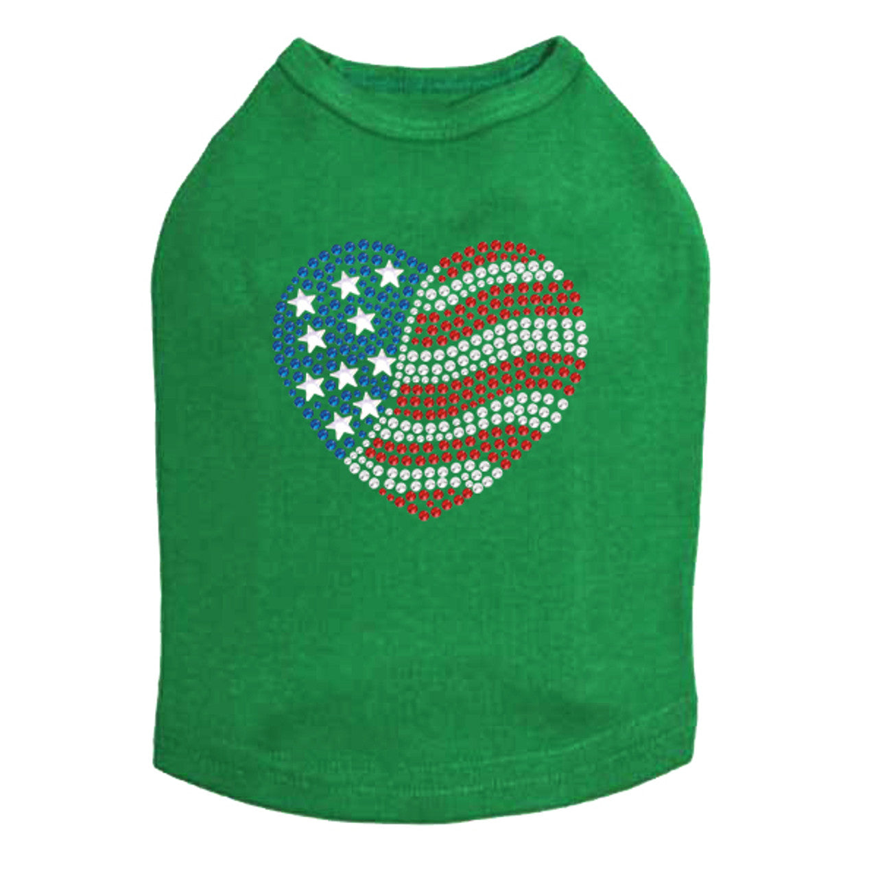 Patriotic Heart 2 - Dog Tank