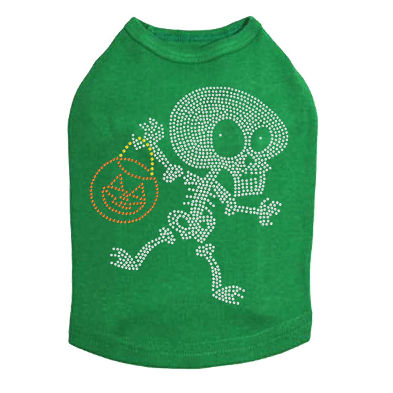 Trick or Treat Skeleton - Dog Tank