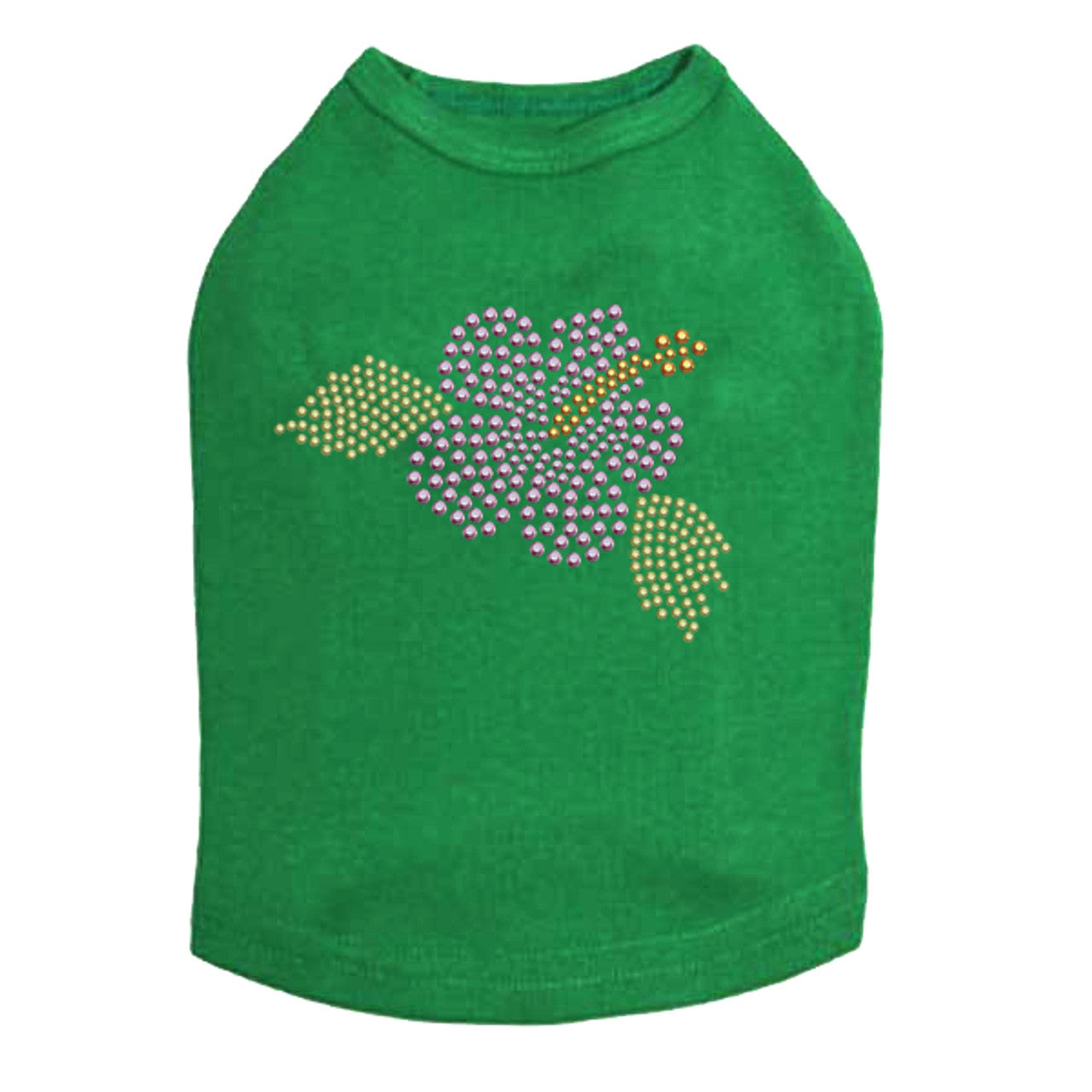 Small Light Pink Hibiscus - Dog Tank