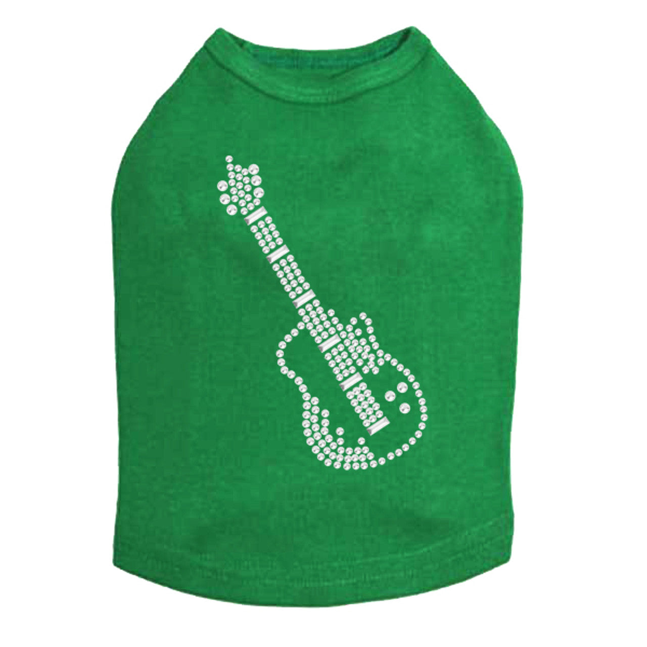 Guitar (Rhinestone) - Dog Tank