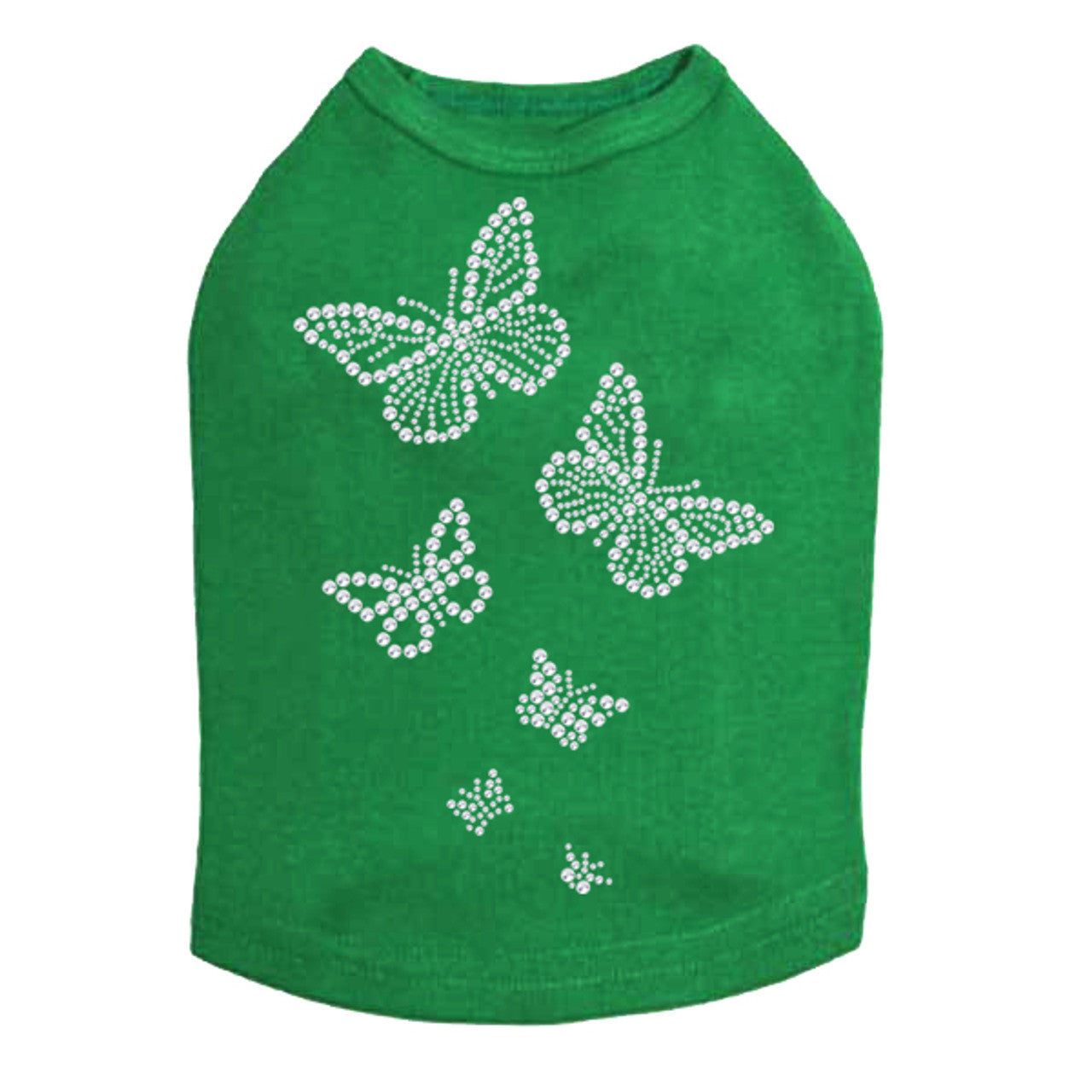 Rhinestone Butterflies - Dog Tank