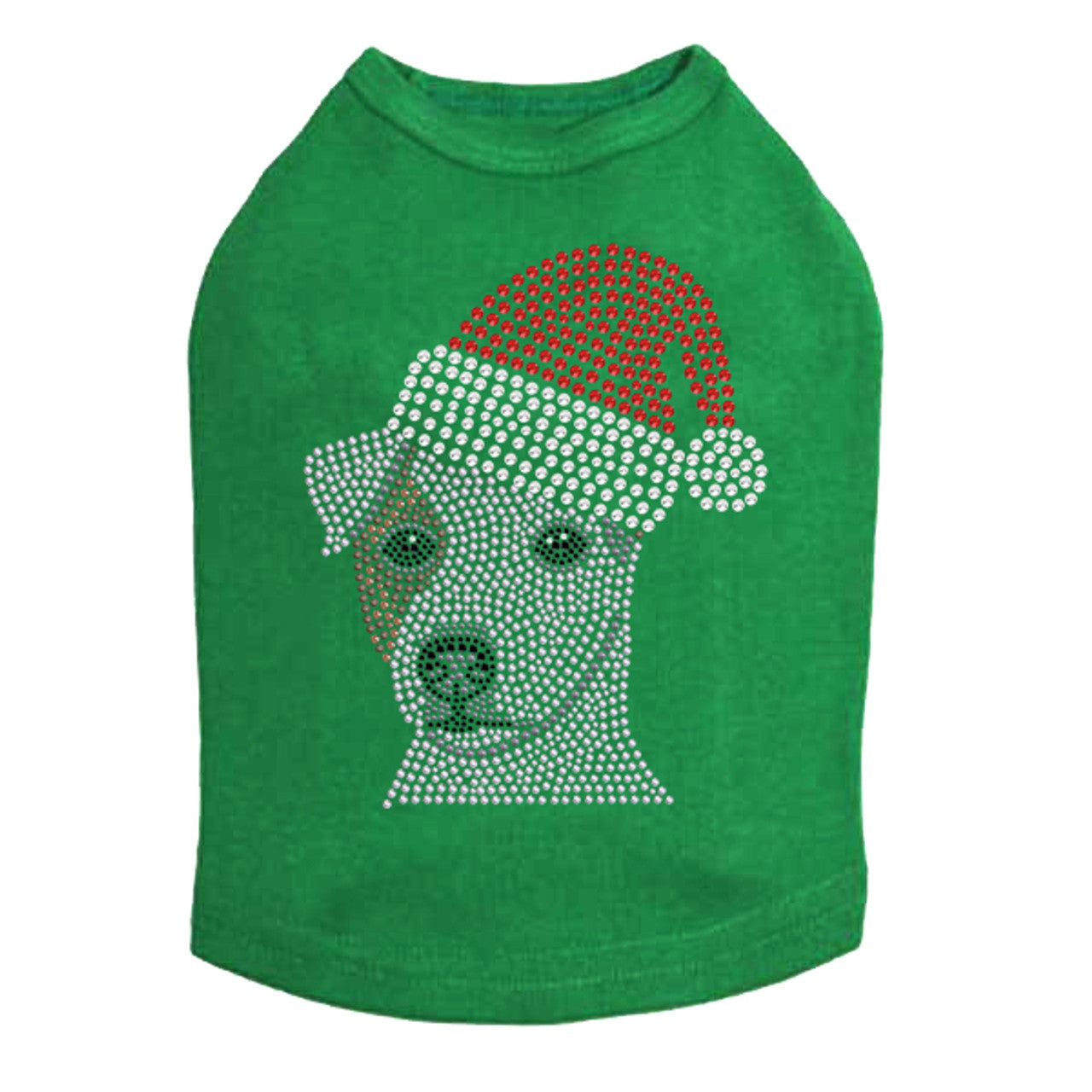 Jack Russell Terrier with Santa Hat - Dog Tank