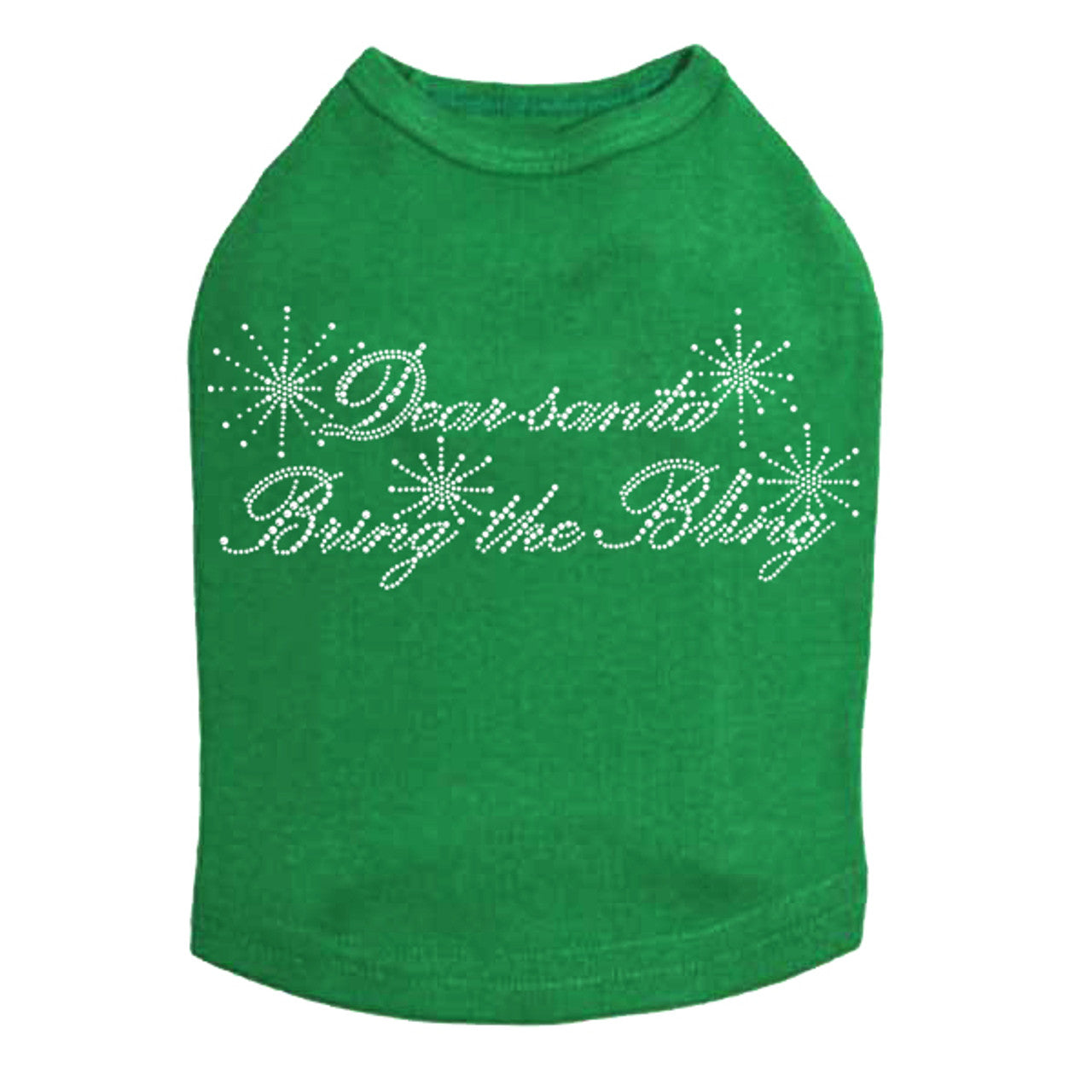 Dear Santa Bring the Bling - Dog Tank