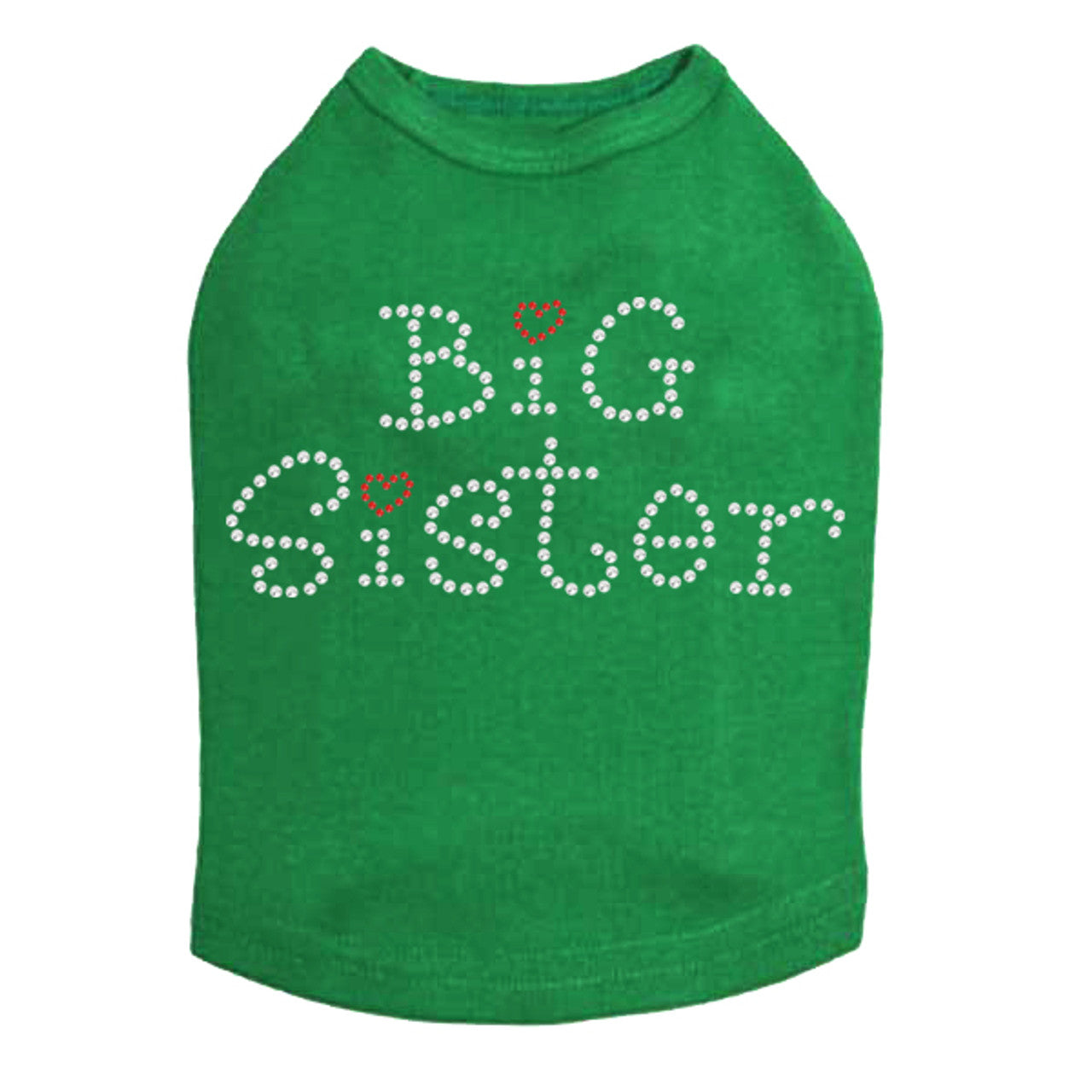 Big Sister with Red Heart - Dog Tank