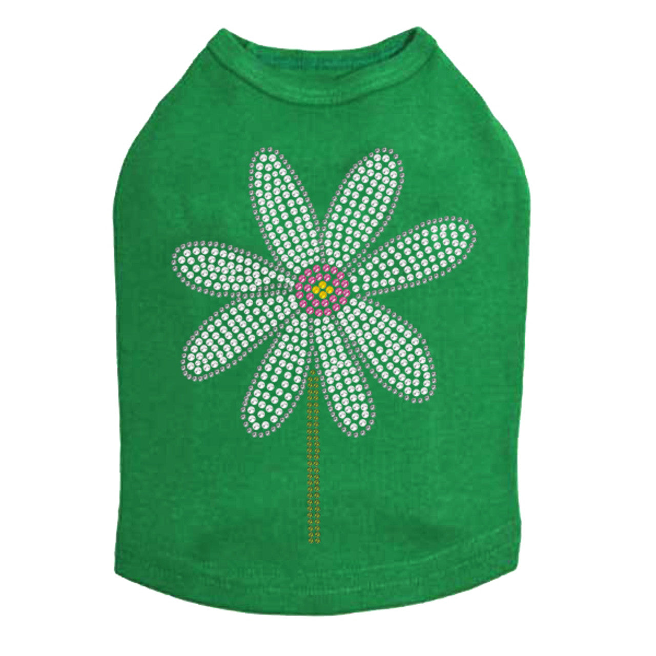 Daisy with Pink Center - Dog Tank