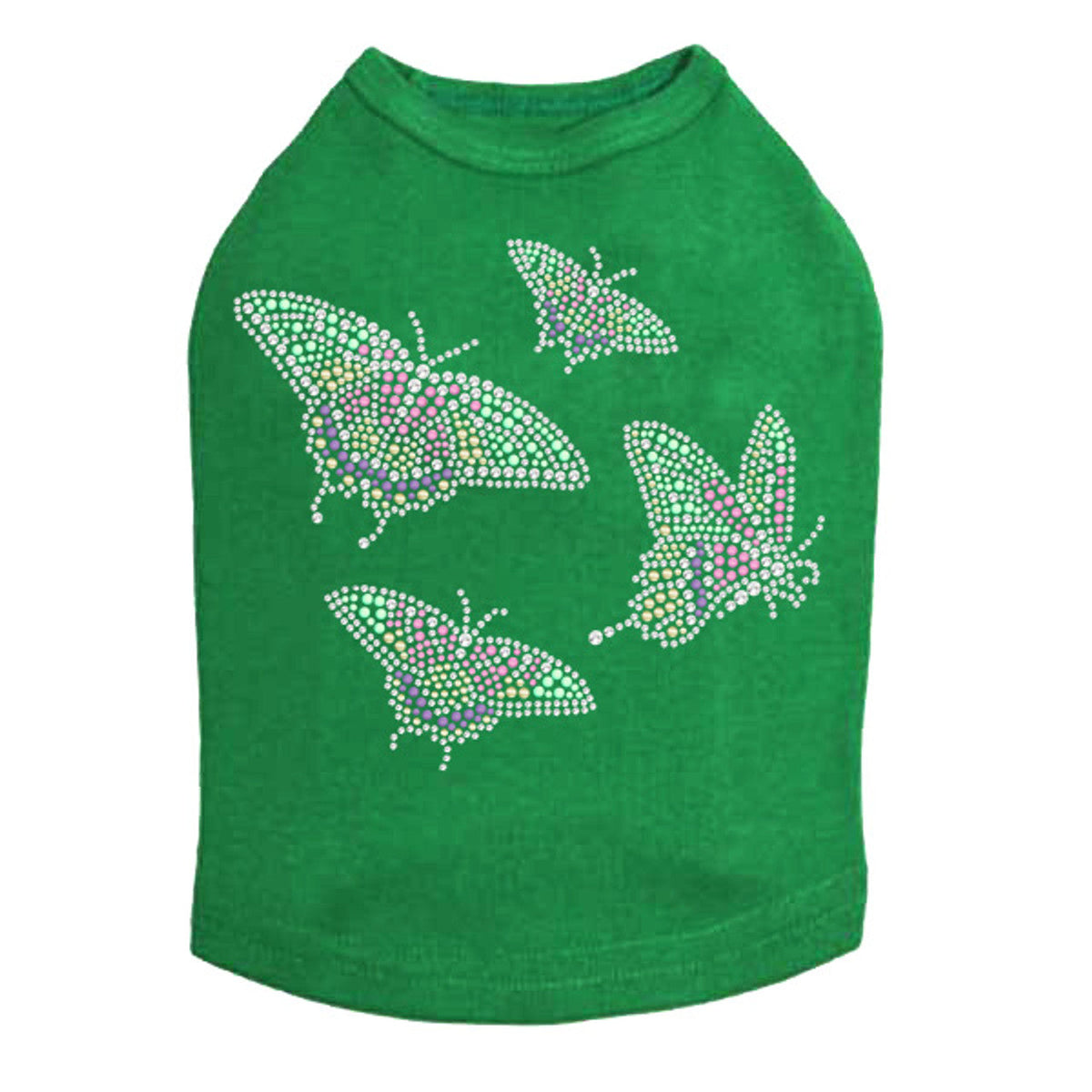 Pastel Butterflies - Dog Tank