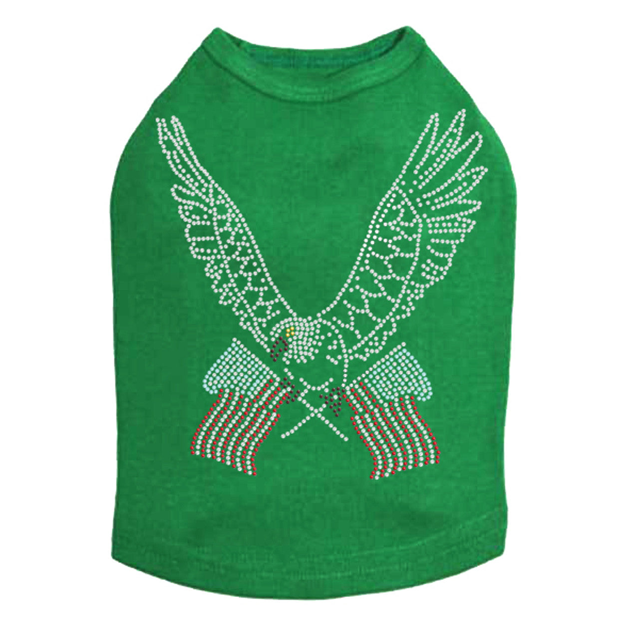 Eagle with Flags - Dog Tank