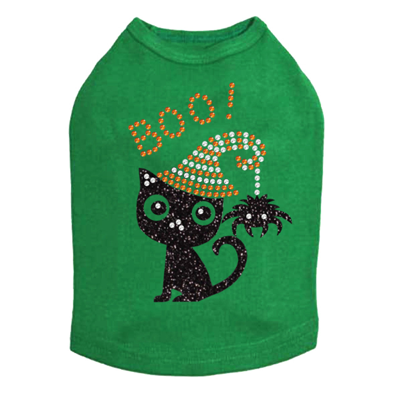 Cat with Spider Hat - Dog Tank