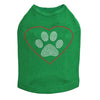 Heart with Paw - Dog Tank