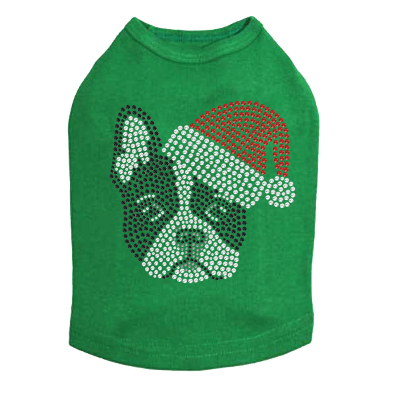 Boston Terrier with Santa Hat - Dog Tank