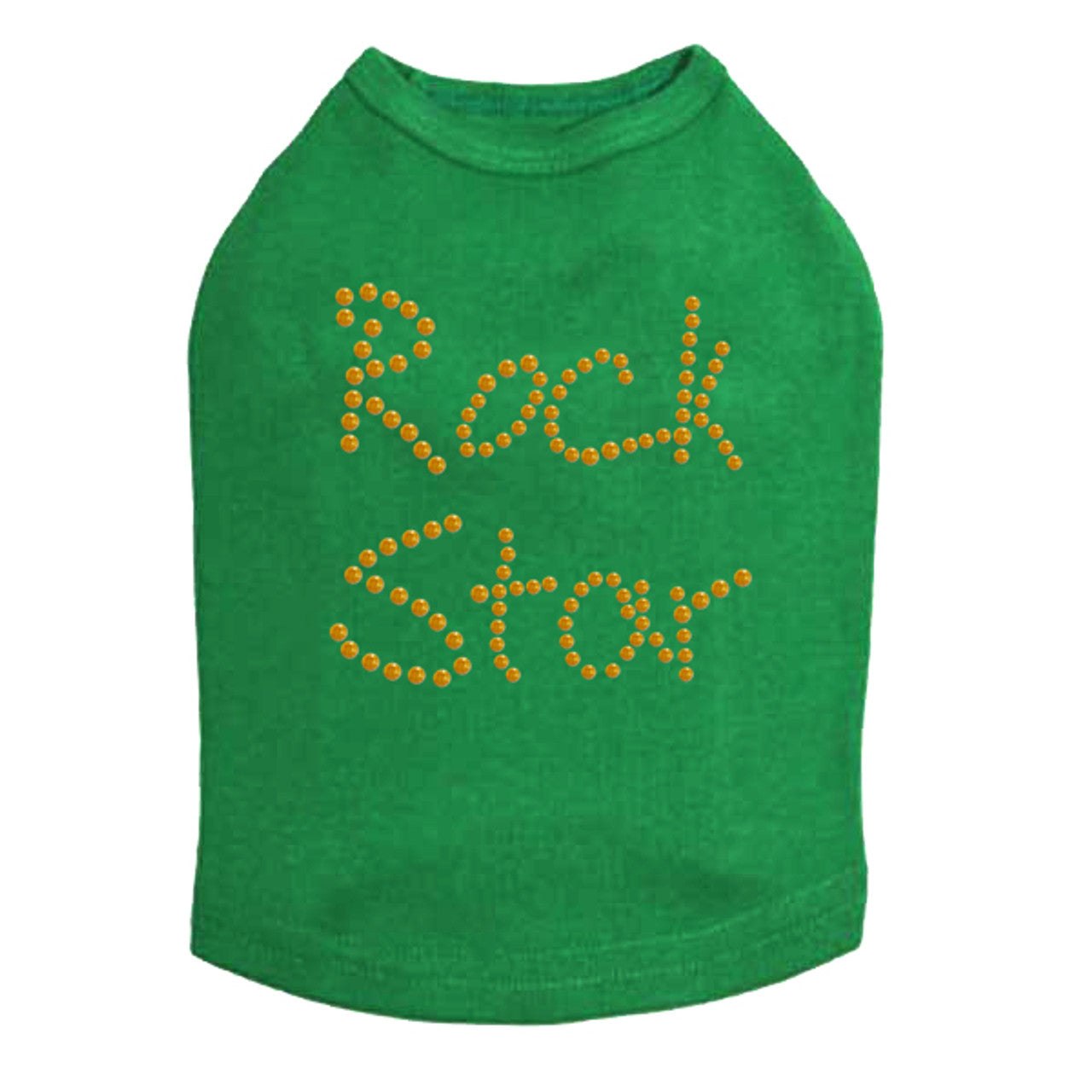 Rock Star (Gold) - Dog Tank