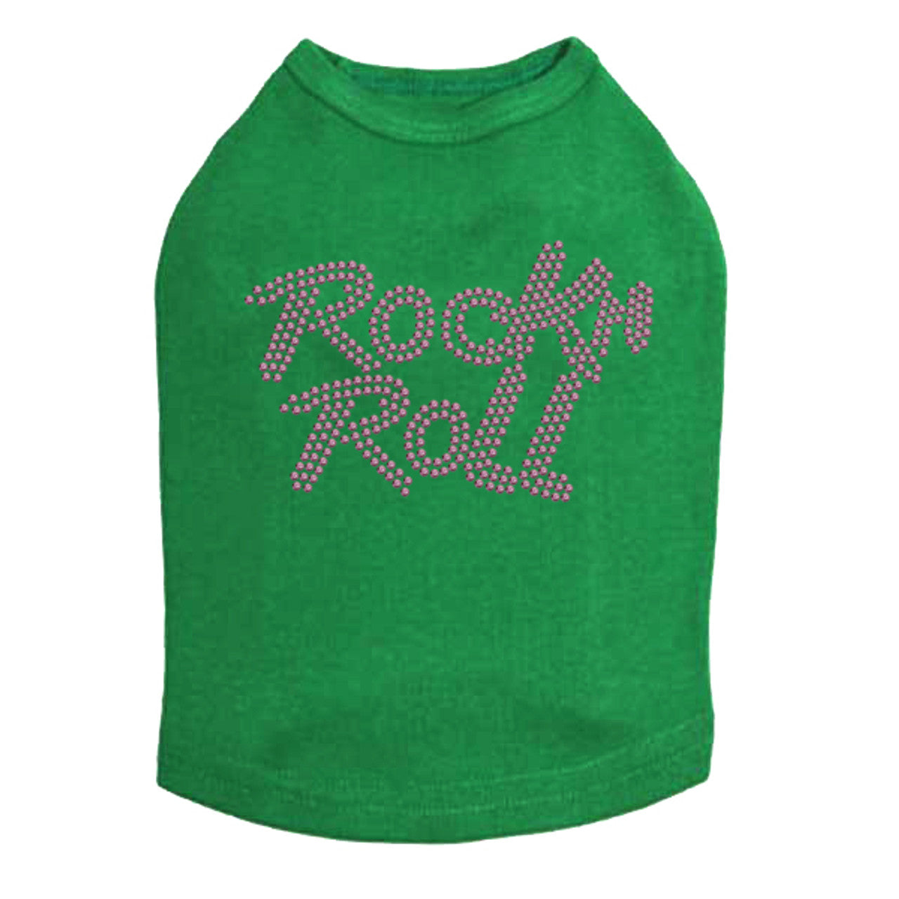 Rock n Roll (Pink Rhinestuds) - Dog Tank