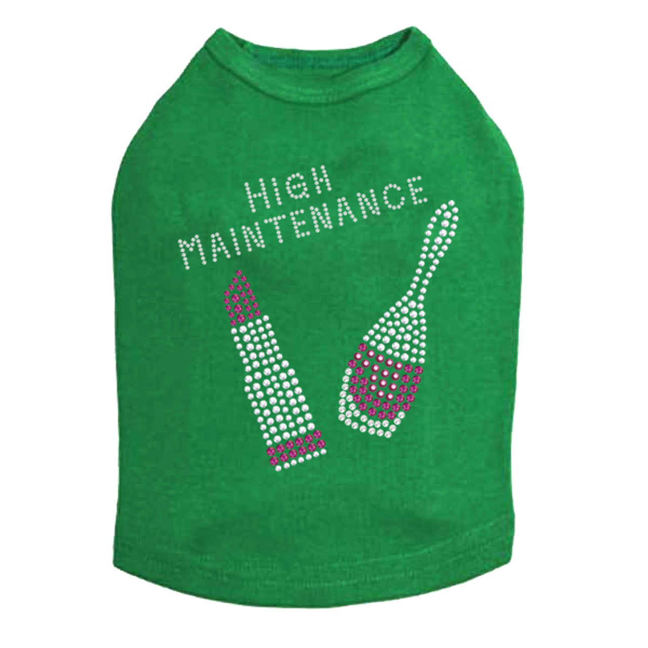 High Maintenance with Nail Polish & Lipstick - Dog Tank