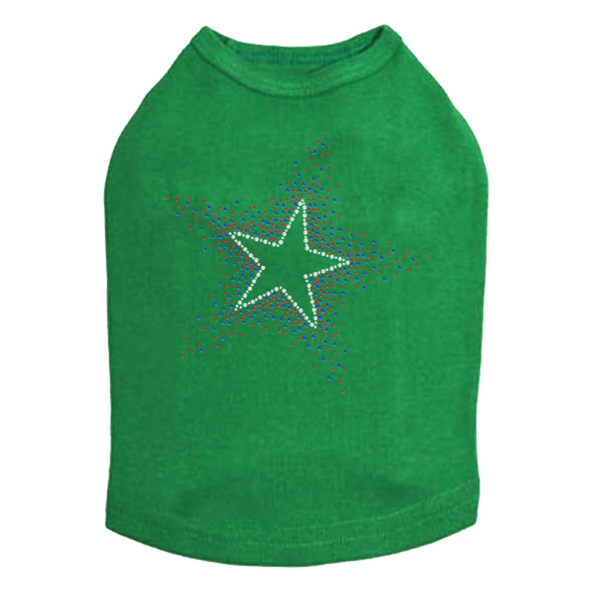 Star (Red & Blue) - Dog Tank